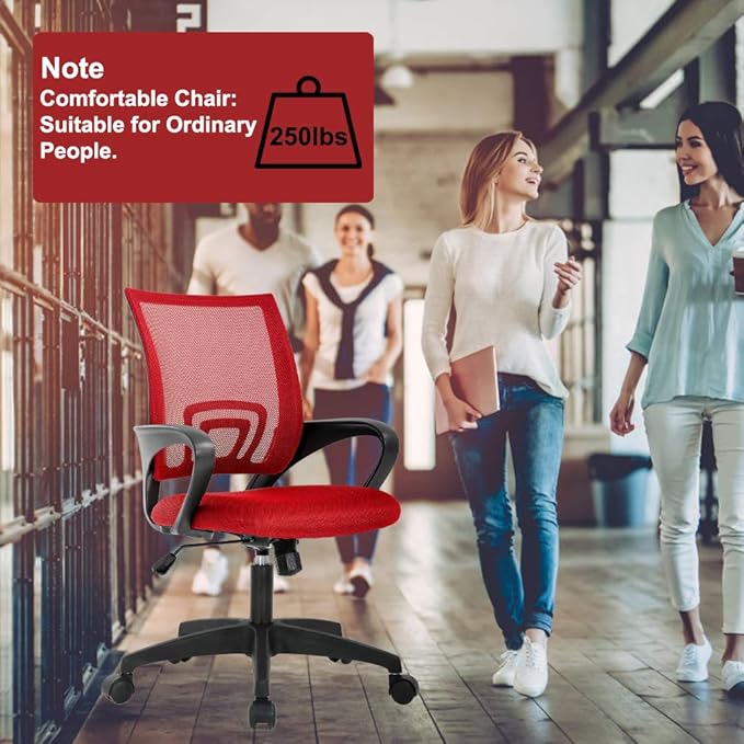 BestOffice Ergonomic Mesh Office Chair – Red