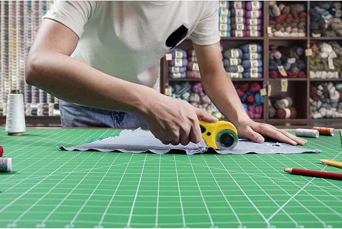 WorkLion 36" x 48" Self Healing Cutting Mat: Double sided 5-Ply Non-Slip - Professional for Scrapbooking & Quilting & Sewing & Arts & Crafts Project (Green)…
