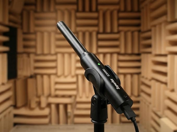 Superlux ECM999U USB Measurement Microphone Set, Omni Free-Field Condenser Mic for Room Acoustic Analysis, Speaker Testing, Measurement & Recording, USB-C Plug-and-Play, 24-Bit/48kHz, Win/Mac