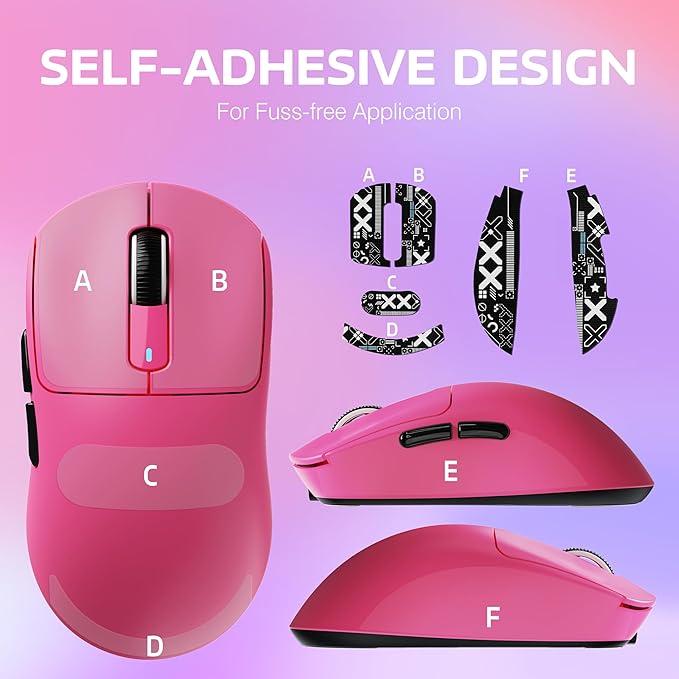 ATTACK SHARK X3 Lightweight Wireless Gaming Mouse with Tri-Mode 2.4G/USB-C Wired/Bluetooth,Up to 26K DPI,PAW3395 Optical Sensor,Kailh GM8.0 Switch,5 programmable Buttons for PC/Mac(Berry Red+Stickers)