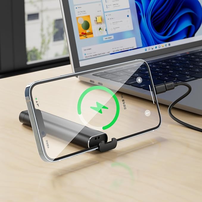 BUDI USB Adapter Kit，Multifunctional Compact Cable Card, Travel Portable Aluminum Storage Case with Micro USB A Type C Light, PD65W Charging Cable Set, Sim Card Tray Eject Tool and Slot Case-Black