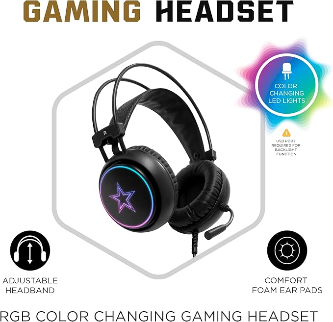SOAR NFL Wired Gaming Headset, Team Color