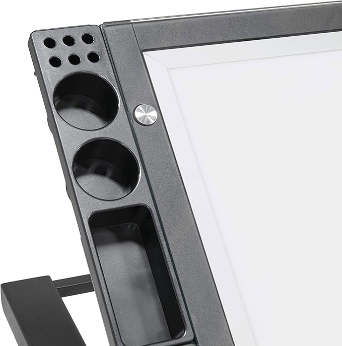 Artograph Futura Light Tracing Table for Artists with Storage and Adjustable, Dimmable Glass Work Top