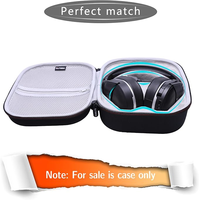 LTGEM Case Compatible with Turtle Beach Stealth 600 / 700 Gen 3 & 600 /700 Gen 2 MAX Wireless Gaming Headset, Black+Gray