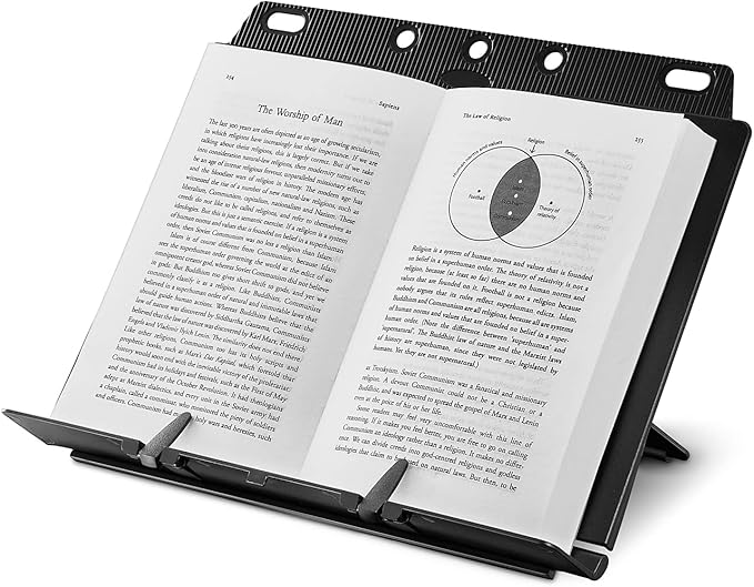 Staples Booklift Copyholder – Adjustable Desktop Document & Book Holder for Reading and Typing