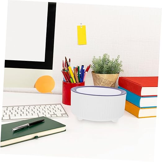 Slim Desktop Waste Bin Press-Type Garbage Can Trash Can for Home Office Car