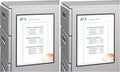 C-Line Magnetic Cubicle Keepers for Metal and Whiteboard Surfaces, Clear, 8.5 x 11 Inches, 2 per Pack (37911) (Pack of 2)
