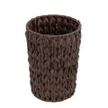 Coeusy Small Wicker Trash Can Brown,2 Gallon Garbage Can for Bathroom, Bedroom, Office, Decorative Waste Basket