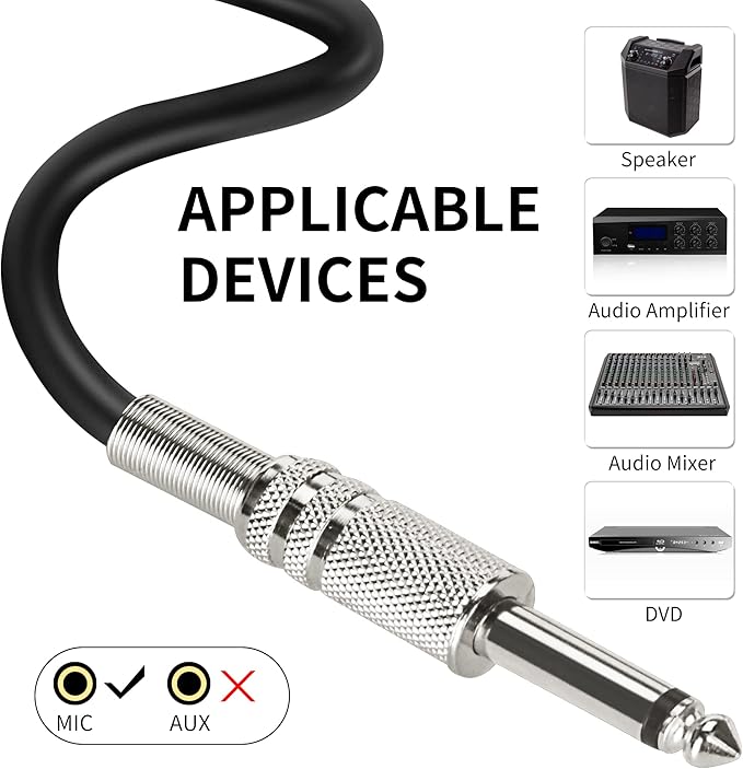 Marengo Handheld Dynamic Microphone for Karaoke Singing, Wired XLR Microphone with On and Off Switch and 13ft Detachable XLR Cable