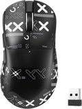 ZIYOU LANG×Magic-Refiner X2 Lightweight Wireless Gaming Mouse,Tri-Mode(2.4G/Wired/BT),25K DPI,PAW3311 Optical Sensor,1000Hz Polling Rate,500mAh,69g Ergonomic Mice for Medium-Large Hands-Black&Sticker
