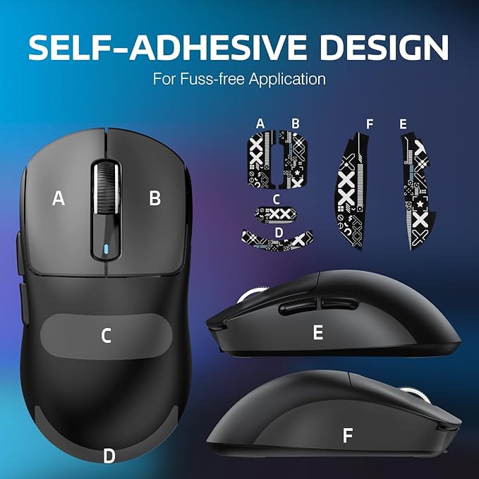 ATTACK SHARK X3 Lightweight Wireless Gaming Mouse with Tri-Mode 2.4G/USB-C Wired/Bluetooth,26K DPI, PAW3395 Optical Sensor,Kailh GM8.0 Switch,5 programmable Buttons for PC/Win/Mac(Black+Stickers)