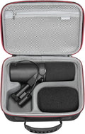 RLSOCO Hard Case Compatible With Shure MV7X / MV7+ / MV6 / MV7 / MV7i Podcast Dynamic Microphone & Shure SM7B / SM7dB Vocal Dynamic Microphone