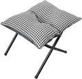Foldable Foot Rest Stool for Under Desk or Sofa - Office Footrest Ottoman, Portable Leg Rest for Home & Office (Houndstooth)