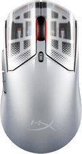 HyperX Pulsefire Haste 2 S – Wireless Gaming Mouse for PC – 64g, Magnesium Alloy Shell, Rechargeable li-ion Battery, 26K Sensor, Dual Wireless, Glass Skates, Silver