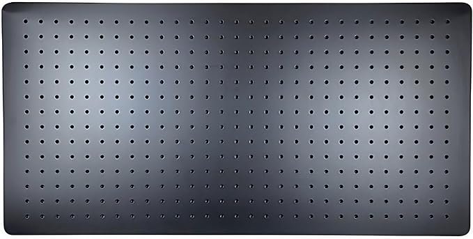 Metal Peg Board, 32x16 Inch Heavy Duty 1mm Thick Metal Pegboard Panels, 1-Inch Hole Spacing - Perfect for Use in Kitchens, Bedrooms, Craft Rooms, Garages - Easy Wallmount