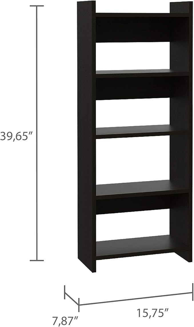 1-Plano Two Piece Home office Set,Black