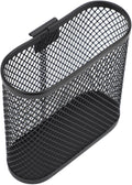 Wall Mounted Metal Mesh Pencil Holder, Black Office Desk Organizer, Storage Cup for Pegboard, Home, School, Kitchen
