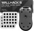 Wallhack PTFE Dot Silent Mouse Skates | Premium Universal Skates for Gaming Mice | Ultra-Smooth Glide on Cloth & Glass Pads | Customize Speed & Control | Fast, Easy to Apply | Black 7mm x 7mm