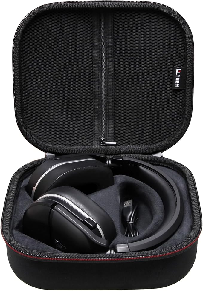 LTGEM Case Compatible with Turtle Beach Stealth 600/700 Gen 3 & 600/700 Gen 2 MAX Wireless Gaming Headset, Black