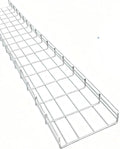 Wire Mesh Cable Tray, 60" x 8" x 4" | Zinc Plated Steel Cable Management Rack, Adjustable Cable Basket for Network, AV, Fiber Optic, Garage & Office Use(2Pcs)