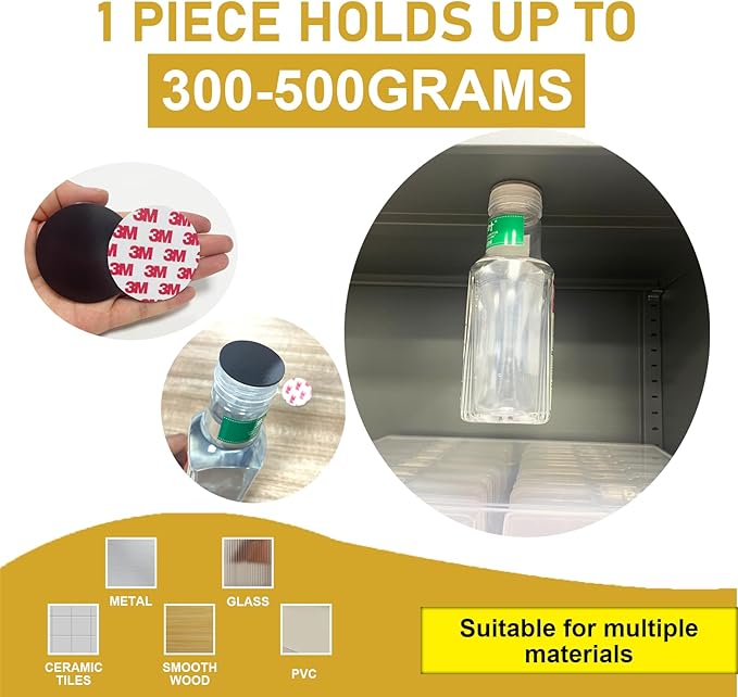 55MM Big Round Magnets with Adhesive Backing,Precut Strong Sticky Magnetic Dots Tapes for DIY Crafts Projects Whiteboard, Fridge, Organization(Diameter 2.2" x 0.08" Thick-20PCS)
