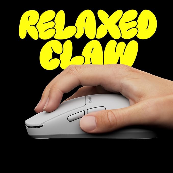 Pulsar Gaming Gears X2N Crazylight Wireless Gaming Mouse, Ultra Lightweight 1.34 oz (38g), Optical Switch, 32000 DPI, 750 IPS, XS-1 Sensor, 8k Compatible (Mini, Uyuni White)