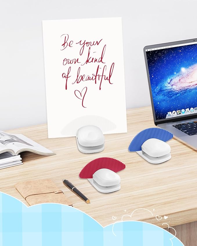 UCEC 2 Pack Paper Holder Stand for Typing – Portable Desktop Document Folder Holders Clamp for A4 Paper and Copies, Non-Slip Typing Stand Document Holder for Office, Home, Reading, and Work Desk Use