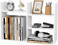 Desktop Shelf Organizer for Top of Desk - Wood Desk Hutch for Dorm Room Essentials & Home Office - Small Tabletop Bookshelf for Storage & Decor Display