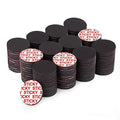 Towjug Magnetic Dots with Adhesive Backing (Diameter 1.2" x 0.08"), 120 Pieces Anisotropy Flexible Sticky Circle Magnets Tape for Classroom, Home, Office