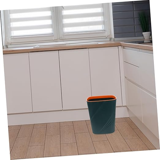 Slim Garbage Bin Waste Can Desktop Wastebasket Cartoon Trash Can Waste Container Office