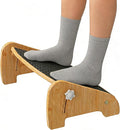 Adjustable Under Desk Footrest-Bamboo 4-Position Ergonomic Office Foot Stool with Large Non-Slip Surface, Improves Posture for Home,Office & Computer Desk Use