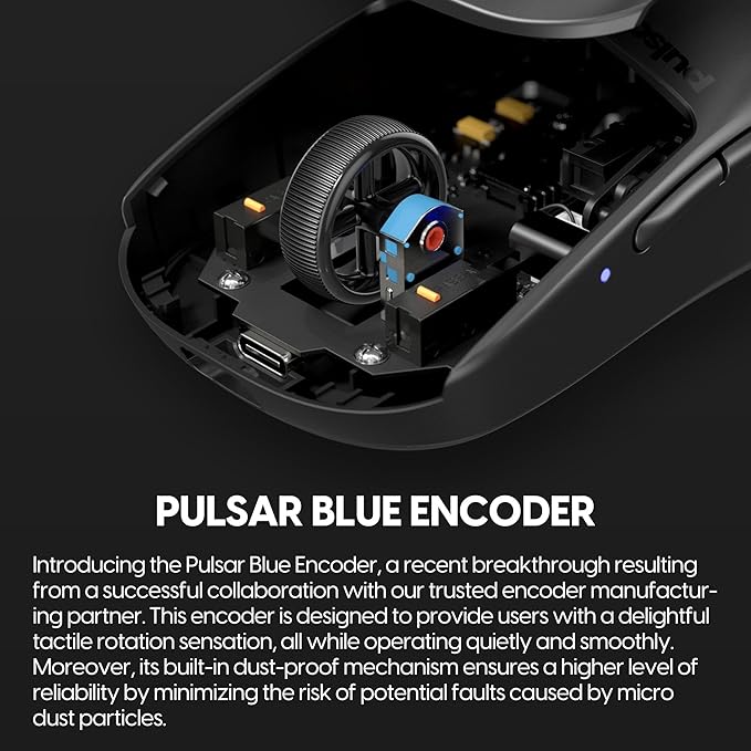 Pulsar Gaming Gears X2H mini Wireless Gaming Mouse, Ultra Lightweight 1.83 oz (52 g), Symmetrical, Optical Switch, 2.4 Ghz 1 ms, 26000 DPI, PAW3395 Sensor (Mini, Wireless, Black) (Renewed)