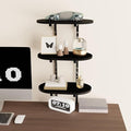 Aetheris Clamp On Desk Shelf, 3-Tier Adjustable Desk Storage Shelf, Wood Desktop Bookshelf, Desk Shelves Organizer for Offices, Study Rooms, and Game Rooms, Black