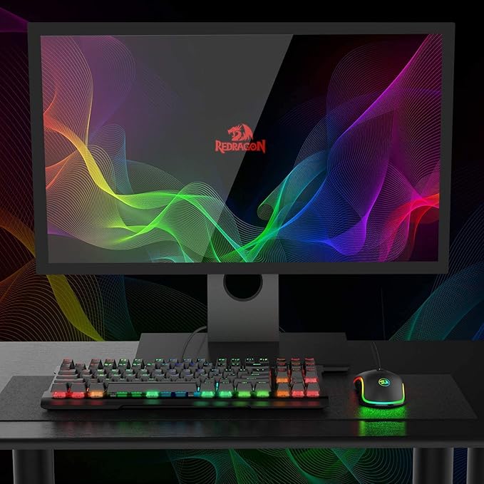 Redragon M711 Cobra Gaming Mouse with 16.8 Million RGB Color Backlit, 10,000 DPI Adjustable, Comfortable Grip, 7 Programmable Buttons