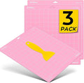 HTVRONT Fabric Grip Cutting Mat, 3 Pcs Cutting Mat 12x12 Compatible with Cricut Maker 3/Maker 4/Maker/Explore 3/4/Air 2/One, Fabric Adhesive Sticky Quilting Cutting Mats Replacement Accessories