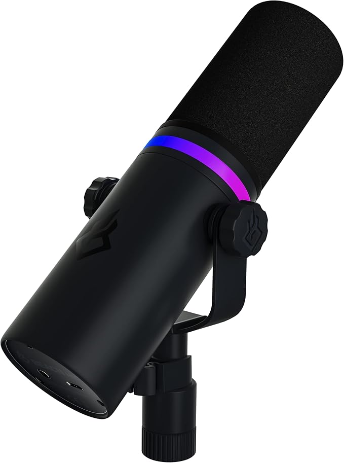 BEACN Dark Dynamic USB Mic for PC - Professional Microphone for Podcast, Gaming, Streaming - Studio-Quality Desk Mic for YouTube, Twitch, and Recording, Microphone for PC, Gaming & Streaming