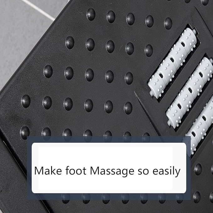 Foot Rest for Under Desk at Work Adjustable,Office Chair Foot Rest with Massage Surface and Roller,Pressure Relief for Comfort,6 Height Adjustable,Ergonomic Tilted Foot Stool for Home,Office