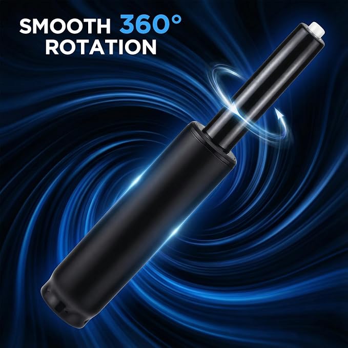 QWORK Gas Lift Cylinder Replacement for Drafting Chairs & Bar Stools, 4'' Stroke, 1000 lbs Capacity, Class 4 (Black)