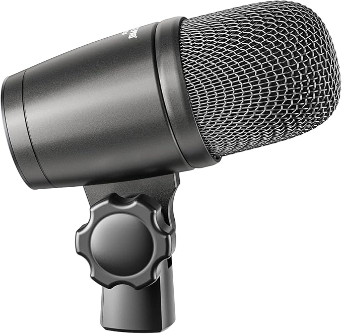 Phenyx Pro PDM34 Snare Drum Mic, Cardioid Dynamic Microphone with Clip-on Microphone Clamp, Integral Stand Mount, and Long-Lasting Metal Housing