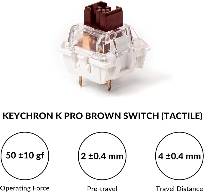 Keychron V1 75% Wired Mechanical Keyboard, QMK/VIA Programmable, Hot-swappable K Pro Brown Switches, Compatible with Mac Windows Linux - Carbon Black
