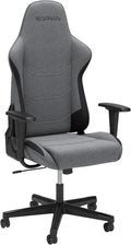 Respawn 110 Ergonomic Gaming Chair - Reclining Office Video Game Swivel Chair with Lumbar Support, Headrest, Heavy Duty, High Back, Racing Style Gaming Recliner Seat for Computer Gamer - Gray Fabric