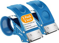 2 Pack Heavy Duty Packing Tape Dispenser Gun, Fits Packaging Tape up to 2 Inches Wide with 3-Inch Core, Adjustable Brake Tape Gun for Shipping, Moving, Office & Warehouse