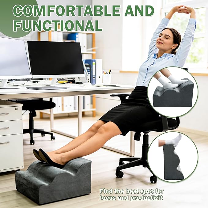 Foot Rest for Under Desk Used to Support The Feet, Multi-Functional Three-Layer Footstool with Ergonomic Design, Providing a More Comfortable Posture for Work and Home