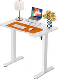 ErGear Height Adjustable Electric Standing Desk, 32 x 19 Inches Sit Stand up Desk, Memory Computer Home Office Desk, White