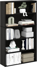 Furinno PASIR Book Shelf, 5-Tier Bookshelf, Bookcase with Open Shelf, 9.4 x 31.5 x 52.7, for Living Room, Bedroom, Home Office, Espresso