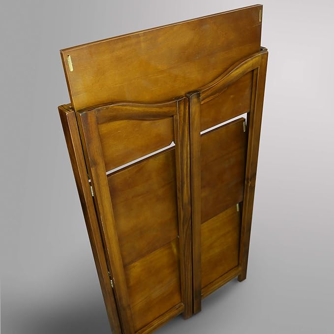 Casual Home Stratford 3-Shelf Folding Bookcase-Warm Brown
