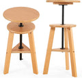 VISWIN Adjustable Drafting Stool, Beech Wood, Artist Stool Chair, Supports Up to 176 Lbs, for Artists, Studio, Home Use, Office, Kitchen
