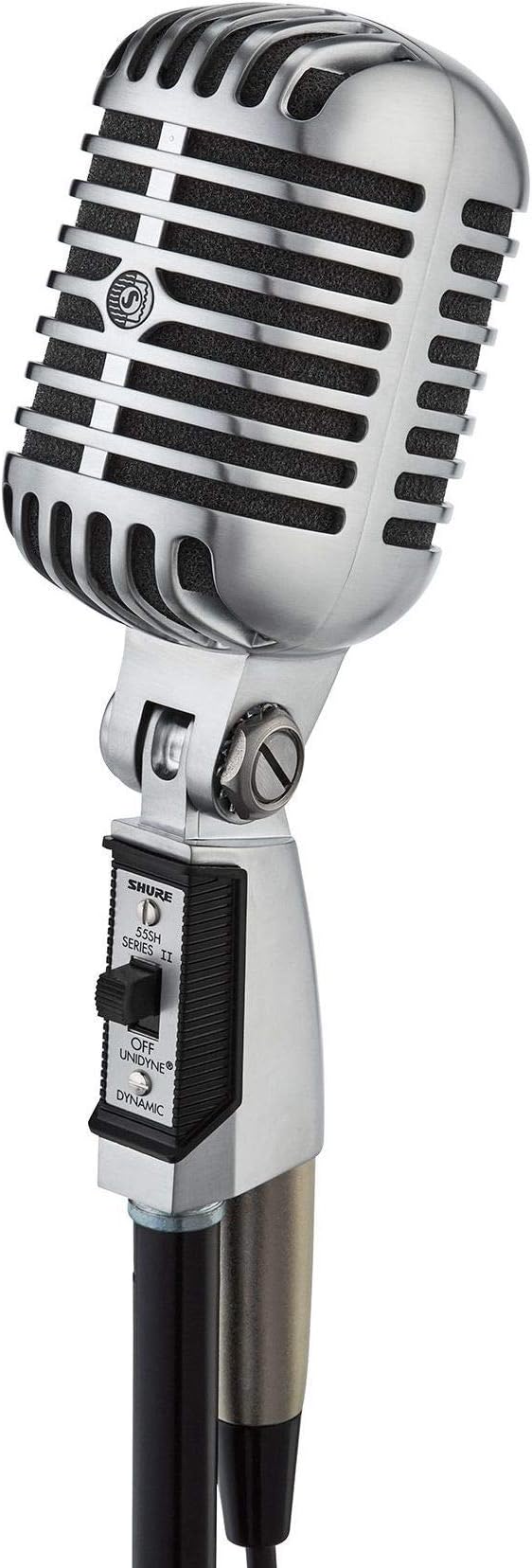 Shure 55SH Series II Iconic Microphone - Vintage Style, Rich Sound Quality, Rugged Construction, Shock-Mounted Noise Reduction for Vocals & Instruments-for Live Performances & Studio Recording
