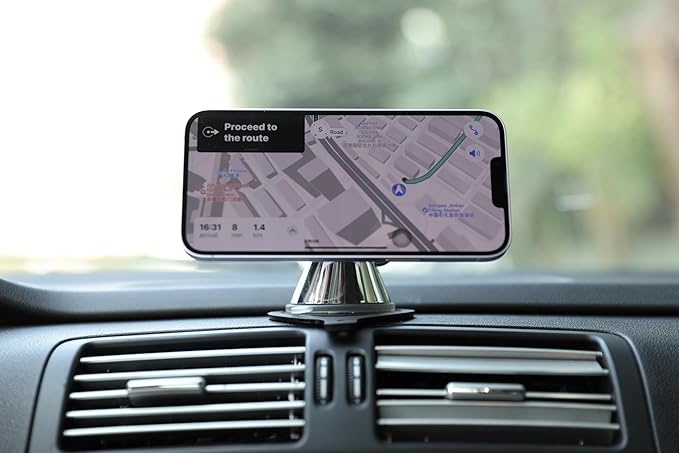 isuke for MagSafe Car Mount, Multi-Scenario Use: Mobile Phone Holder for Car/Desktop/Smooth Walls, Magnetic Car Mobile Phone Holder for iPhone 15 14 13 12 Series & MagSafe Case