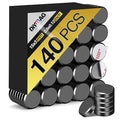 DIYMAG Strong Magnetic Adhesive Dots 140Pcs 0.6x0.12Inch Fridge Refrigerator Magnet for Crafts Whiteboard with Adhesives Backing Magnetic Small Black Button Ceramic Circle Round Heavy Duty